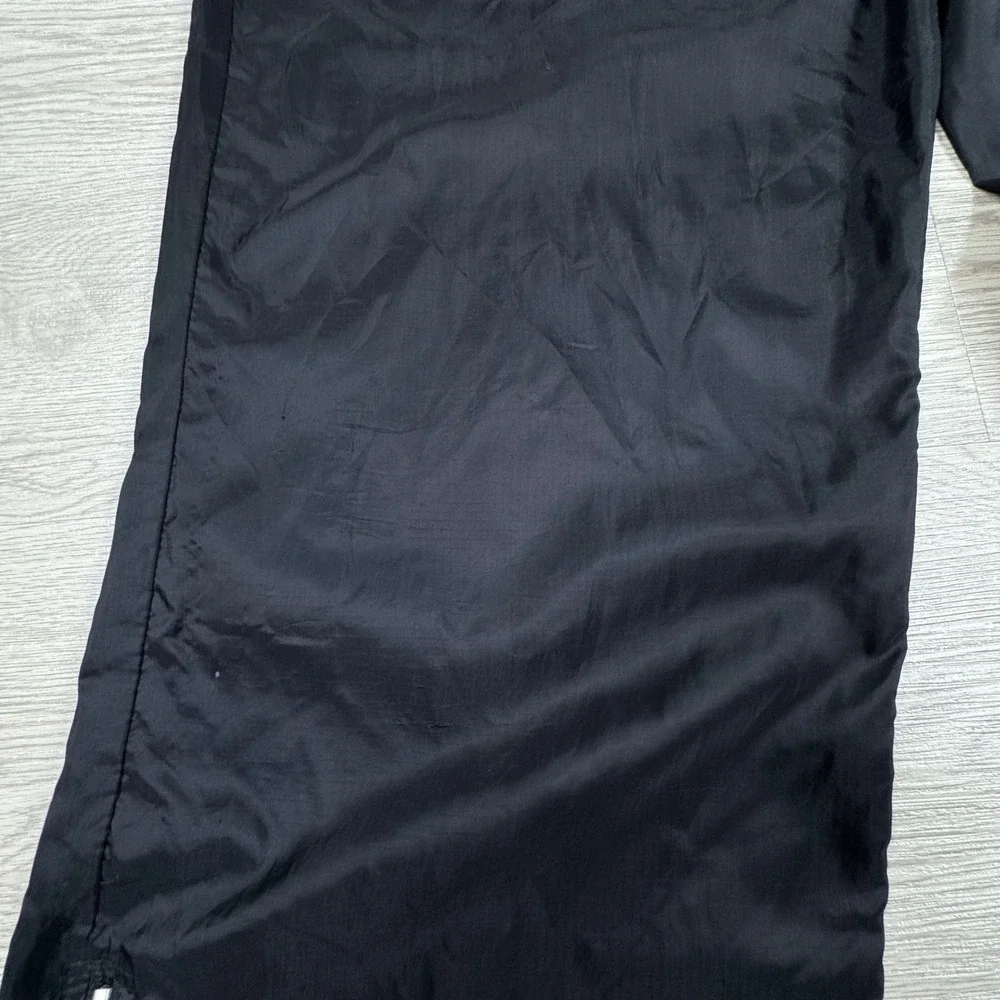 Columbia Mens‎ Nylon Packable Windbreaker Pants Black XL Elastic Waist Zip Cuffs